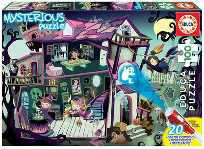Pusle "Mysterious Puzzle - Haunted house" 100 tk-w008 WHSX Jigsaw Puzzles-Brain Games OÜ