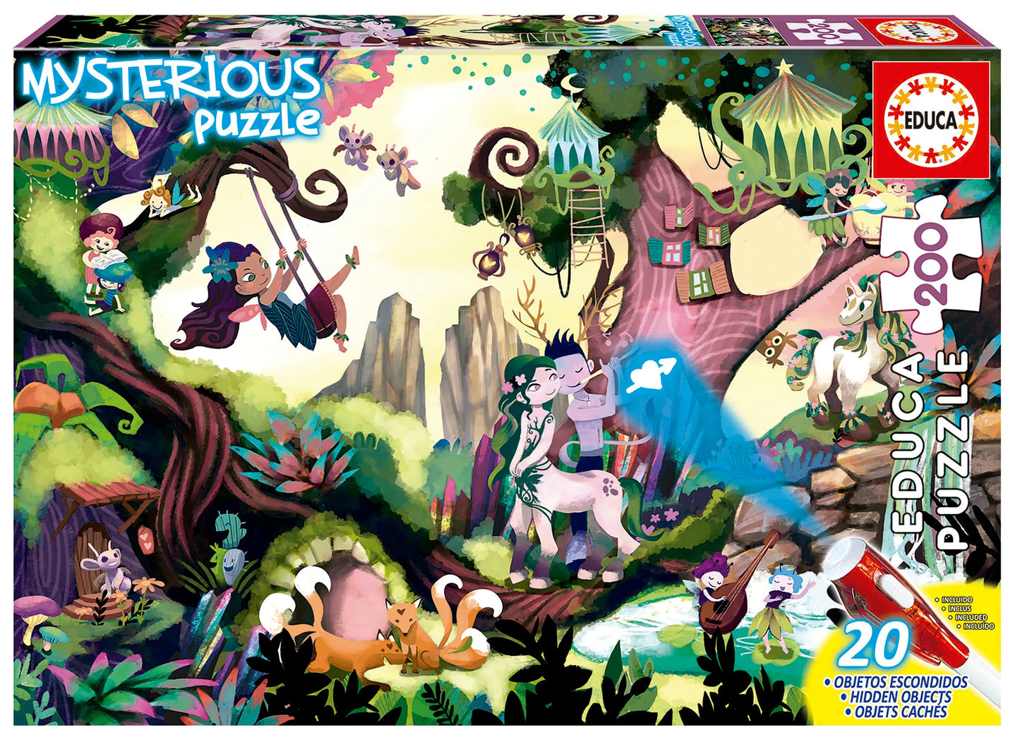 Pusle "Mysterious Puzzle - Magical Forest" 200 tk-w008 WHSX Jigsaw Puzzles-Brain Games OÜ