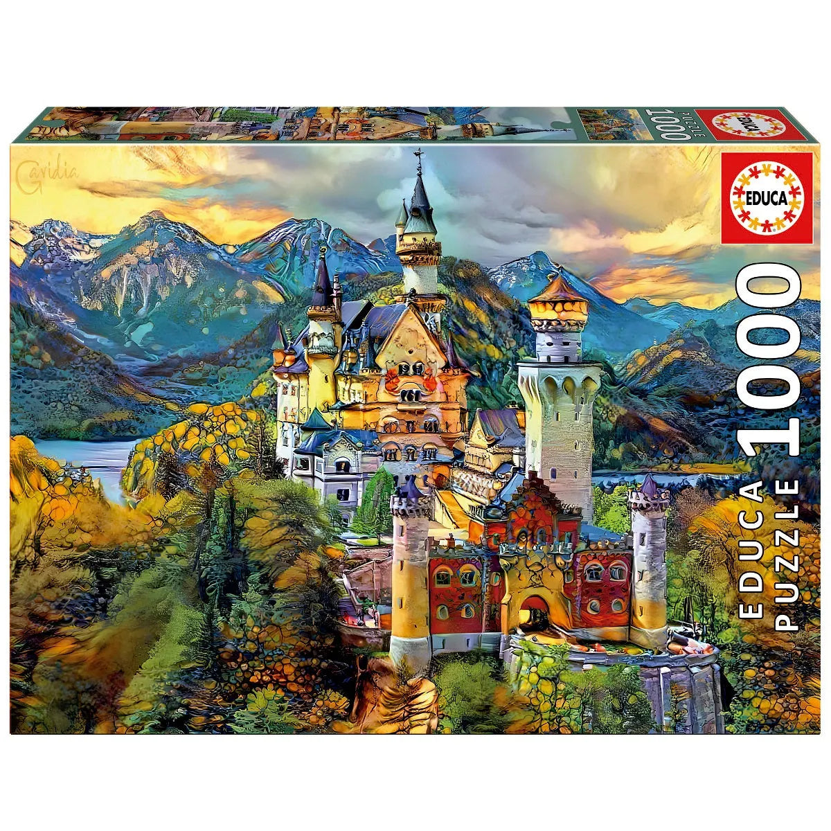 Pusle "Neuschwanstein Castle" 1000 tk-w008 WHSX Jigsaw Puzzles-Brain Games OÜ