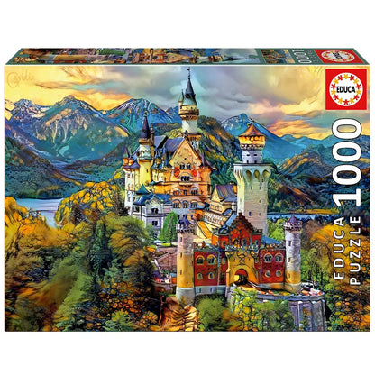 Pusle "Neuschwanstein Castle" 1000 tk-w008 WHSX Jigsaw Puzzles-Brain Games OÜ