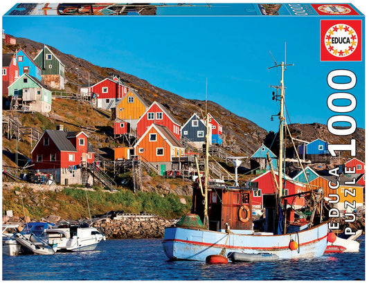 Pusle "Nordic houses" 1000 tk-w008 WHSX Jigsaw Puzzles-Brain Games OÜ