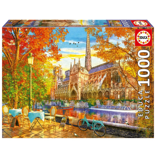 Pusle "Notre Dame In Autumn" 1000 tk-w008 WHSX Jigsaw Puzzles-Brain Games OÜ