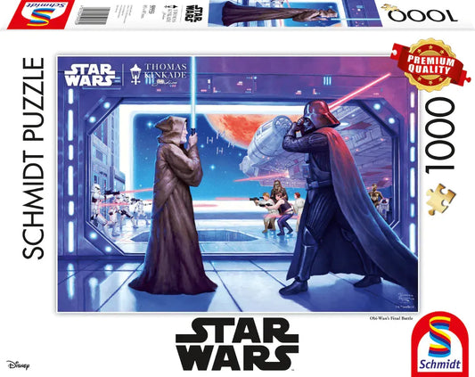 Pusle "Obi Wan's Final Battle" 1000 tk-w008 WHSX Jigsaw Puzzles-Brain Games OÜ