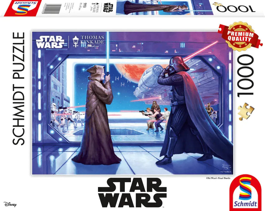 Pusle "Obi Wan's Final Battle" 1000 tk-w008 WHSX Jigsaw Puzzles-Brain Games OÜ