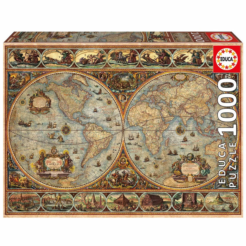 Pusle "Orbis Terrarum" 1000 tk-w008 WHSX Jigsaw Puzzles-Brain Games OÜ