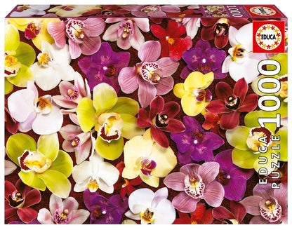 Pusle "Orchid Collage" 1000 tk-w008 WHSX Jigsaw Puzzles-Brain Games OÜ