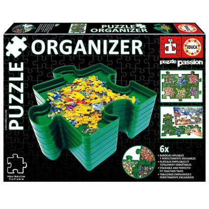 Pusle organiseerimis kandikud (6 tk 19,6 x 19,6 x 2 cm)-w008 WHSX Jigsaw Puzzles-Brain Games OÜ
