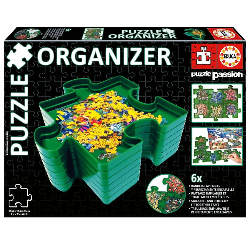 Pusle organiseerimis kandikud (6 tk 19,6 x 19,6 x 2 cm)-w008 WHSX Jigsaw Puzzles-Brain Games OÜ