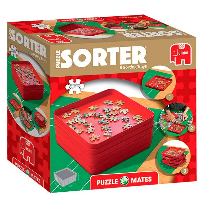 Pusle organiseerimis kandikud (6 tk 20 x 20 cm)-108 Jigsaw Puzzles-Brain Games OÜ