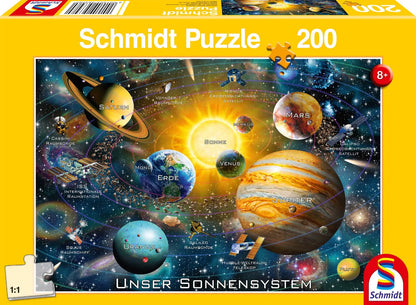 Pusle "Our Solar System" 200 tk-w008 WHSX Jigsaw Puzzles-Brain Games OÜ