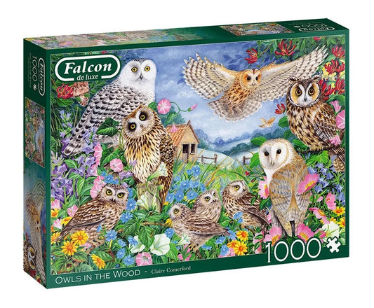 Pusle "Owls in the Wood" 1000 tk-108 Jigsaw Puzzles-Brain Games OÜ
