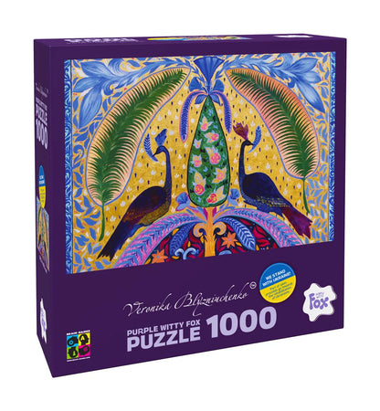 Pusle "Palm leaves" 1000 tk-w108 WHS Jigsaw Puzzles-Brain Games OÜ