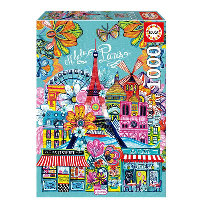 Pusle "Paris by Car Pintos" 1000 tk-W008 - Jigsaw Puzzles-Brain Games OÜ