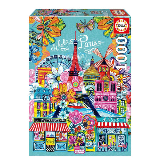Pusle "Paris by Car Pintos" 1000 tk-W008 - Jigsaw Puzzles-Brain Games OÜ