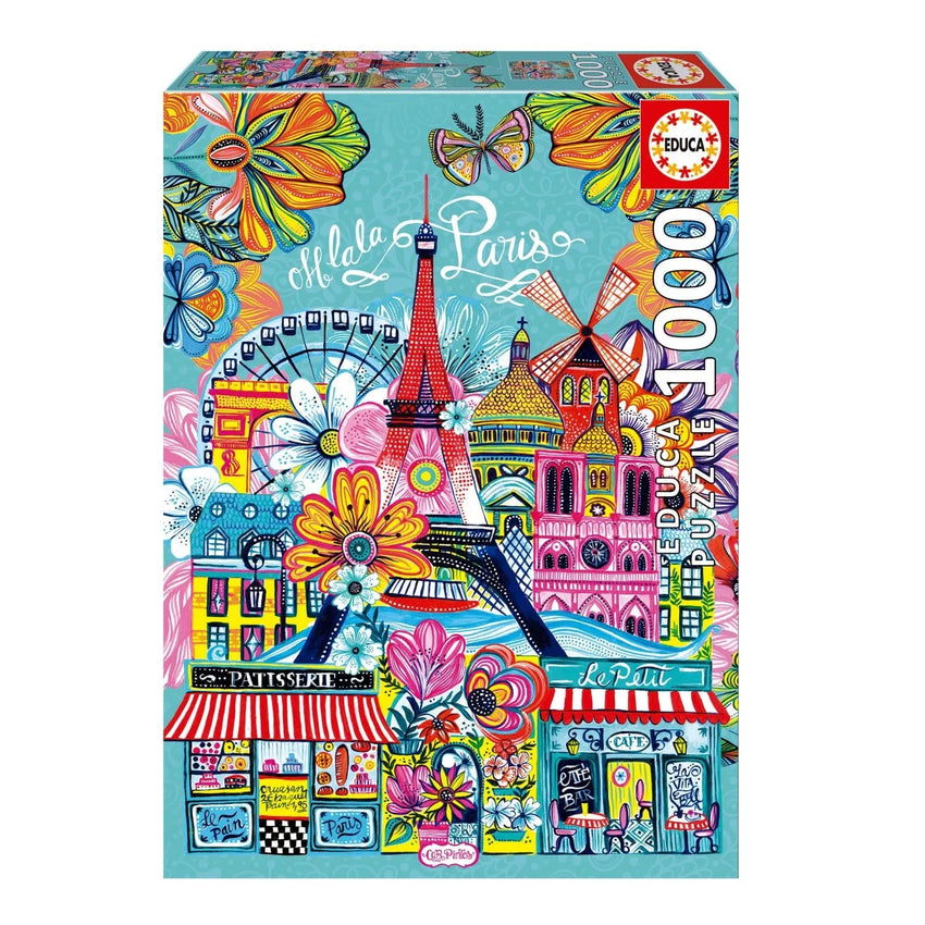 Pusle "Paris by Car Pintos" 1000 tk-W008 - Jigsaw Puzzles-Brain Games OÜ