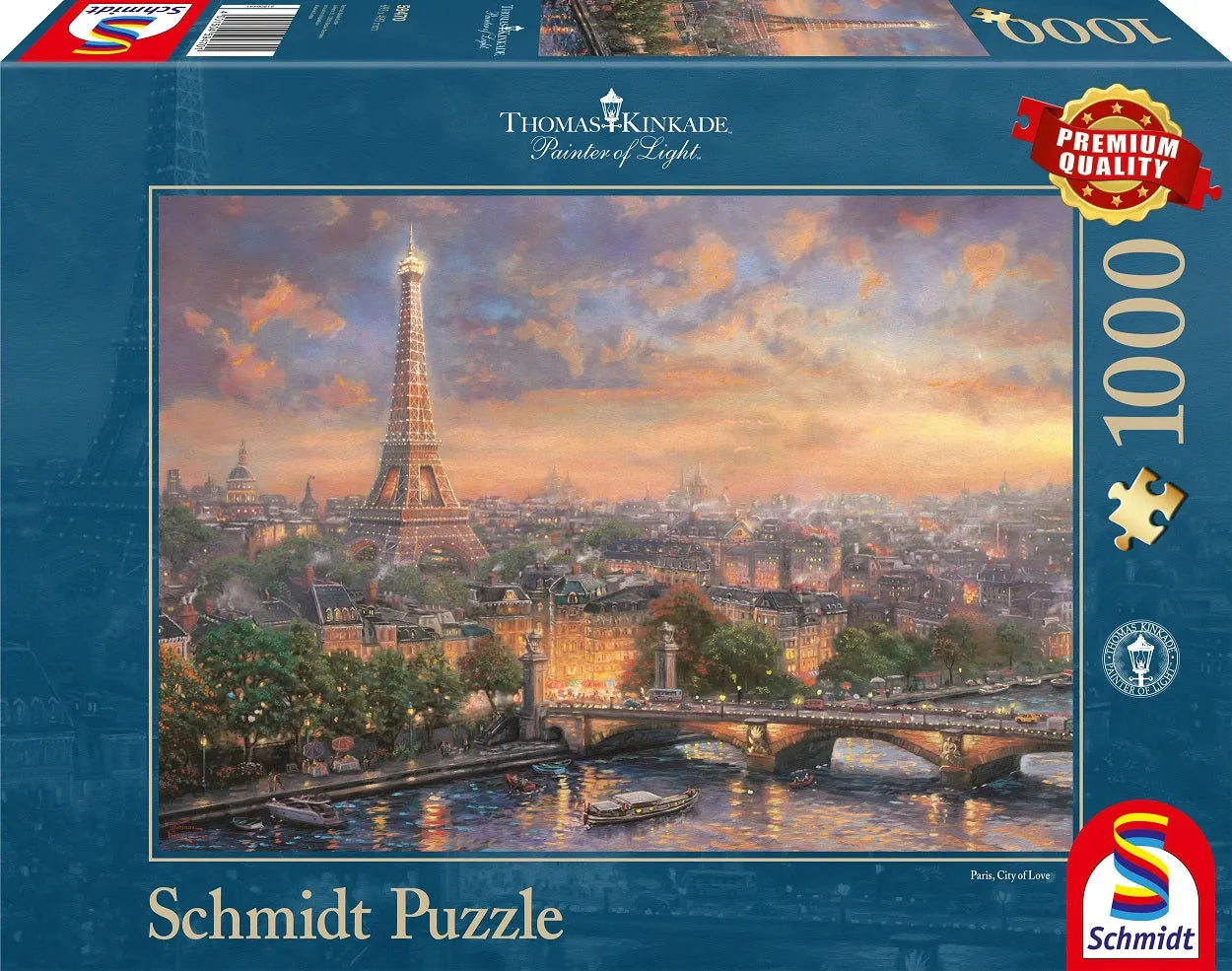 Pusle "Paris, City of Love" 1000 tk-w008 WHSX Jigsaw Puzzles-Brain Games OÜ