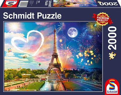 Pusle "Paris, Day and Night" 2000 tk-w008 WHSX Jigsaw Puzzles-Brain Games OÜ