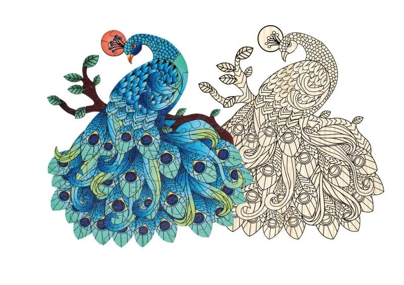Pusle "Peacock" 2 in 1, 132 tk-111 Creativity & Brain Teasers-Brain Games OÜ