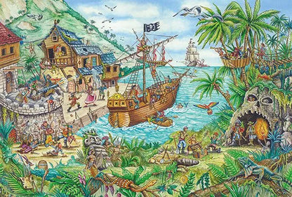 Pusle "Pirate cove" 100 tk-w008 WHSX Jigsaw Puzzles-Brain Games OÜ