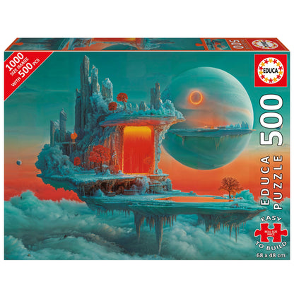 Pusle "Planet of fire and ice" 500 tk-w008 WHSX Jigsaw Puzzles-Brain Games OÜ