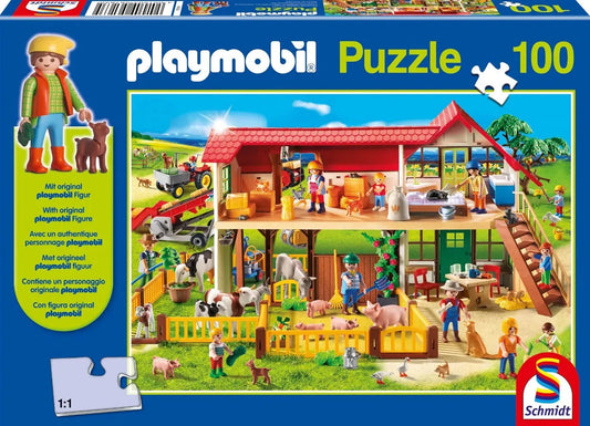 Pusle "Playmobil Farm" 100 tk-w008 WHSX Jigsaw Puzzles-Brain Games OÜ