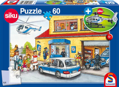 Pusle "Police helicopter" 60 tk-w008 WHSX Jigsaw Puzzles-Brain Games OÜ