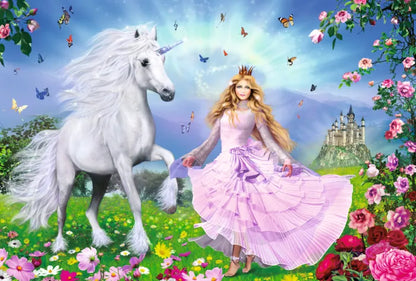 Pusle "Princess of the unicorns" 100 tk-w008 WHSX Jigsaw Puzzles-Brain Games OÜ