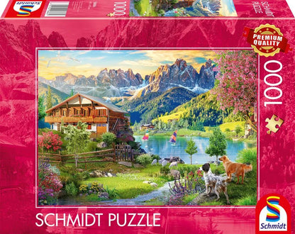 Pusle "Relaxing in the Dolomites" 1000 tk-w008 WHSX Jigsaw Puzzles-Brain Games OÜ