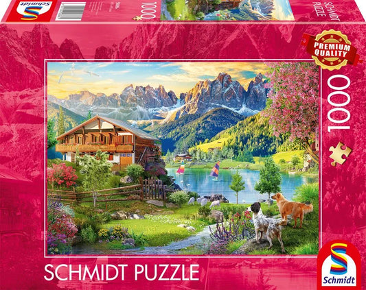 Pusle "Relaxing in the Dolomites" 1000 tk-w008 WHSX Jigsaw Puzzles-Brain Games OÜ