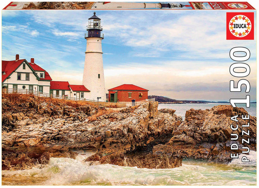 Pusle "Rocky Lighthouse" 1500 tk-w008 WHSX Jigsaw Puzzles-Brain Games OÜ