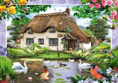 Pusle "Romantic country house" 500 tk-w008 WHSX Jigsaw Puzzles-Brain Games OÜ