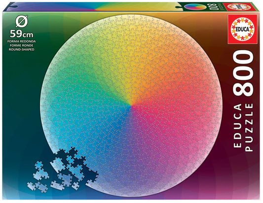 Pusle "Round Rainbow" 800 tk-w008 WHSX Jigsaw Puzzles-Brain Games OÜ
