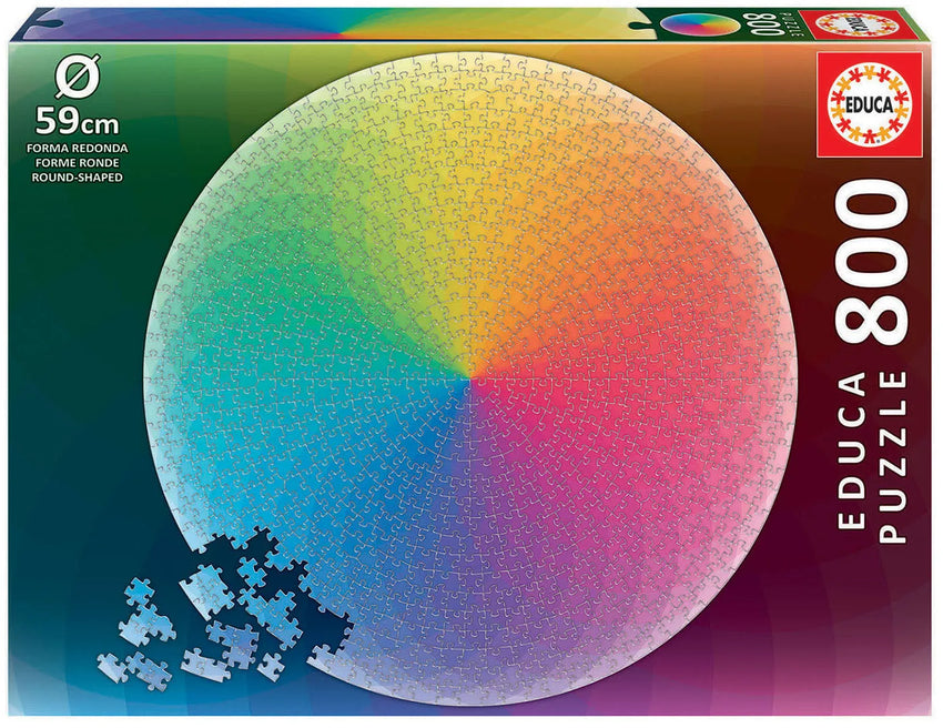 Pusle "Round Rainbow" 800 tk-w008 WHSX Jigsaw Puzzles-Brain Games OÜ