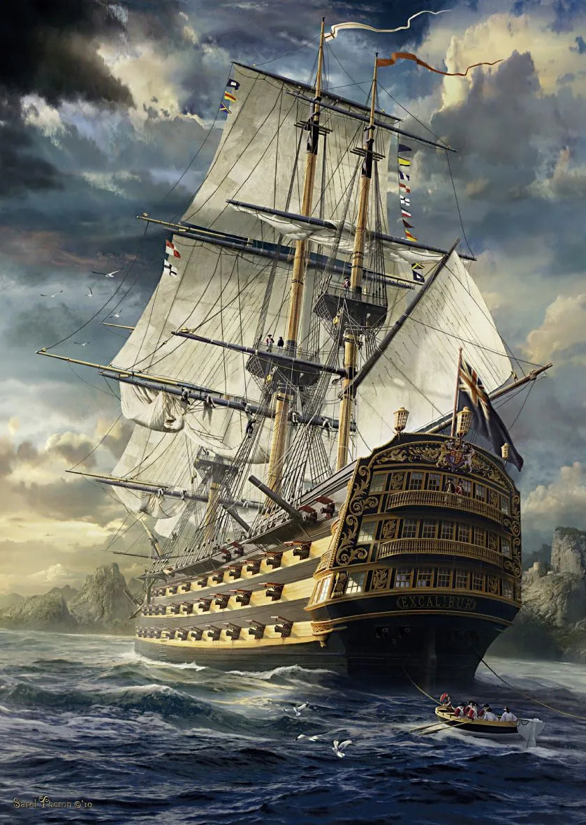 Pusle "Sails set" 1000 tk-w008 WHSX Jigsaw Puzzles-Brain Games OÜ