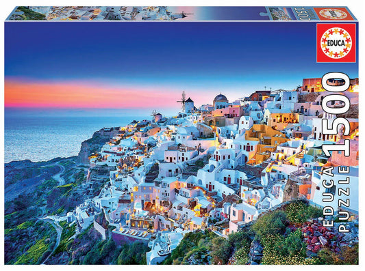 Pusle "Santorini" 1500 tk-w008 WHSX Jigsaw Puzzles-Brain Games OÜ