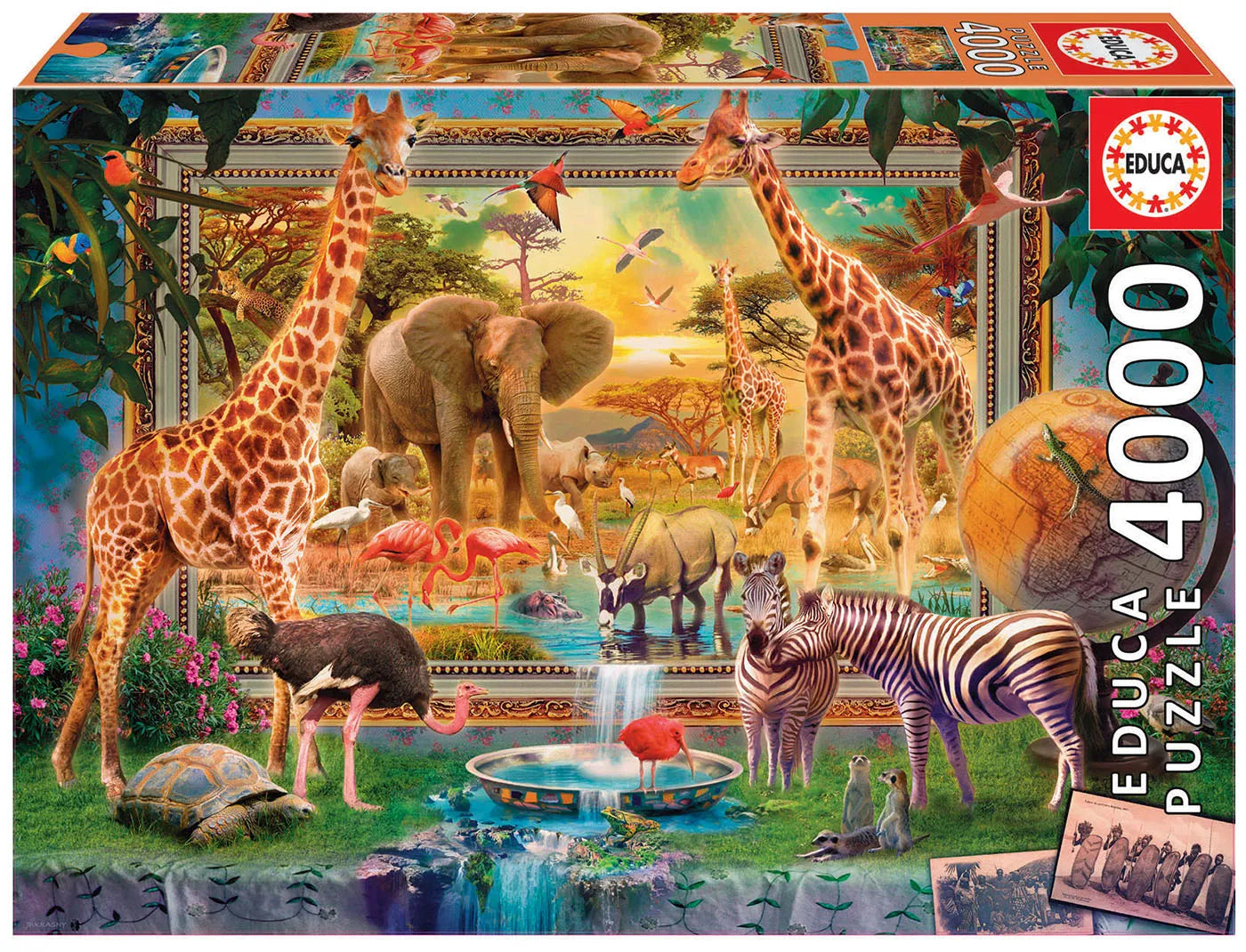 Pusle "Savana Coming to Life" 4000 tk-w008 WHSX Jigsaw Puzzles-Brain Games OÜ