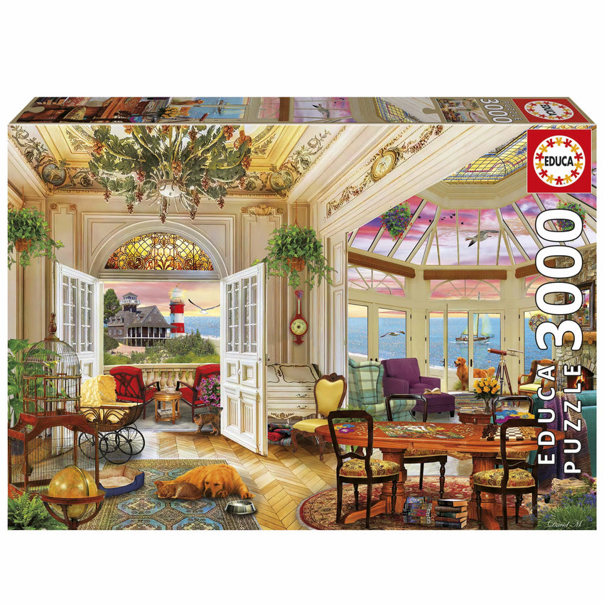 Pusle "Seaside living" 3000 tk-w008 WHSX Jigsaw Puzzles-Brain Games OÜ