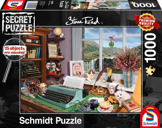Pusle "Secret puzzle - At the writing table" 1000 tk-w008 WHSX Jigsaw Puzzles-Brain Games OÜ
