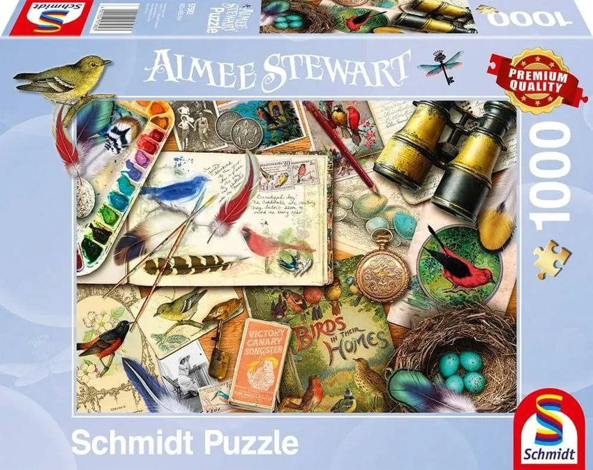 Pusle "Served up: Birdwatching" 1000 tk-w008 WHSX Jigsaw Puzzles-Brain Games OÜ