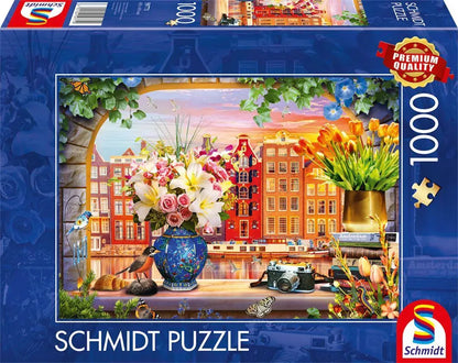 Pusle "Sojourn in Amsterdam" 1000 tk-w008 WHSX Jigsaw Puzzles-Brain Games OÜ