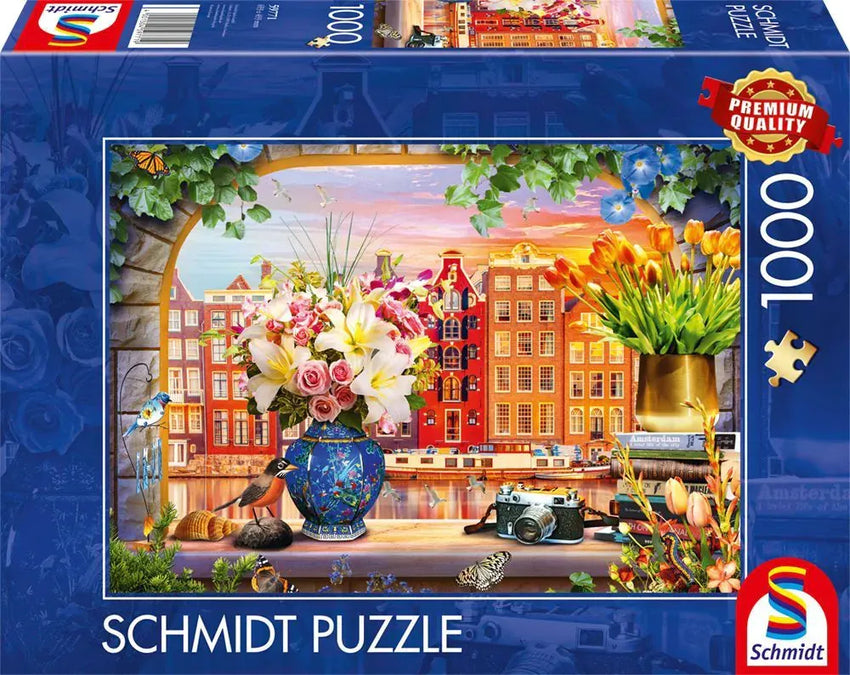 Pusle "Sojourn in Amsterdam" 1000 tk-w008 WHSX Jigsaw Puzzles-Brain Games OÜ