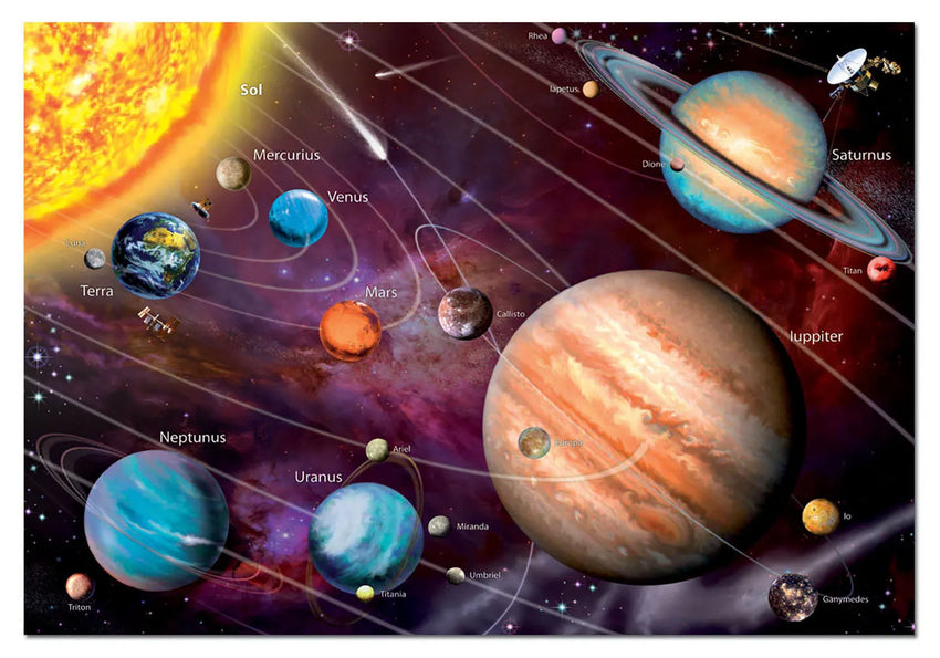 Pusle "Solar System NEON" 1000 tk-w008 WHSX Jigsaw Puzzles-Brain Games OÜ