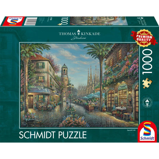 Pusle "Spanish Café" 1000 tk-w008 WHSX Jigsaw Puzzles-Brain Games OÜ