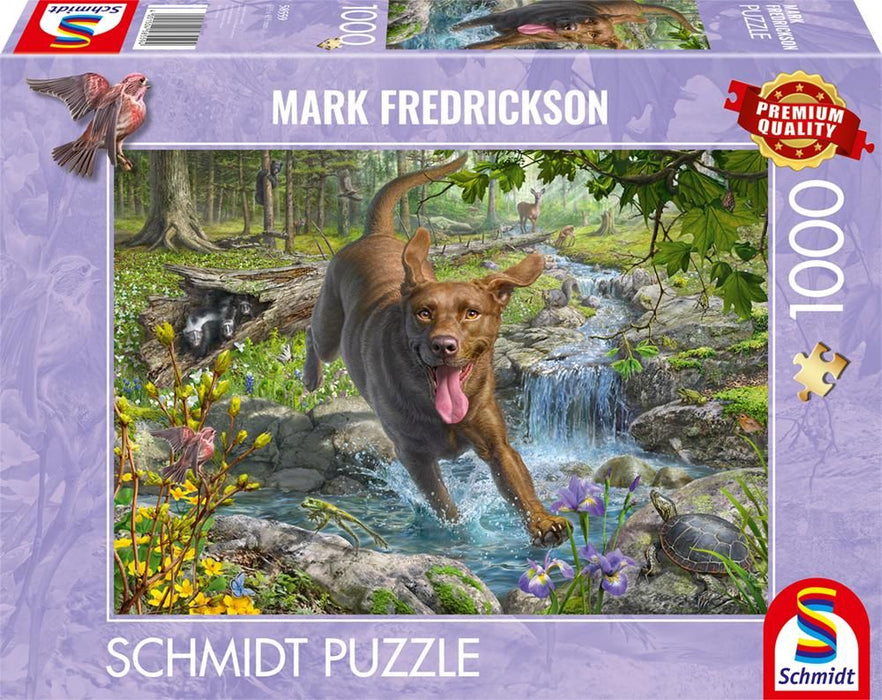 Pusle "Springtime cavorting with a Labrador Retriever" 1000 tk