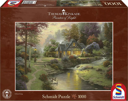 Pusle "Stillwater Cottage" 1000 tk-w008 WHSX Jigsaw Puzzles-Brain Games OÜ