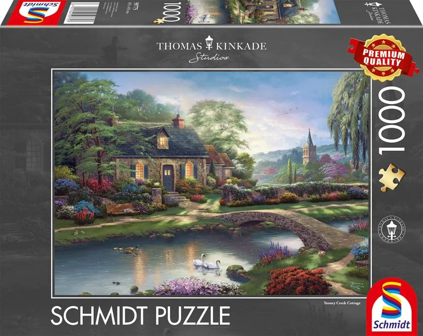Pusle "Stoney Creek Cottage" 1000 tk-w008 WHSX Jigsaw Puzzles-Brain Games OÜ