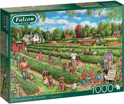 Pusle "Strawberry Picking" 1000 tk-108 Jigsaw Puzzles-Brain Games OÜ