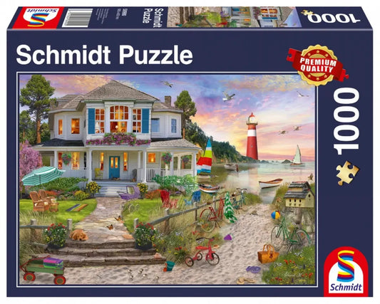 Pusle "The beach house" 1000 tk-w008 WHSX Jigsaw Puzzles-Brain Games OÜ