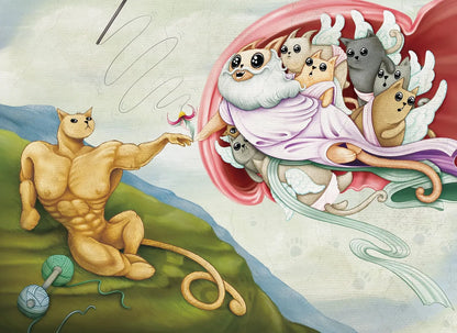Pusle "The creation of cat" 1000 tk-w008 WHSX Jigsaw Puzzles-Brain Games OÜ
