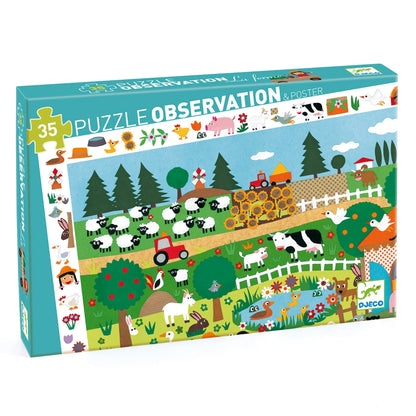 Pusle "The farm" 35 tk-008 Jigsaw Puzzles-Brain Games OÜ